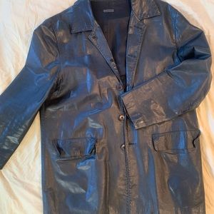 Classic “Hitman”-style leather jacket with amazing pedigree